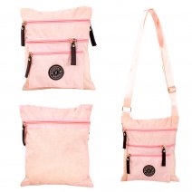 GRACE57D PINK X-BODY BAG WITH ADJUSTABLE STRAP