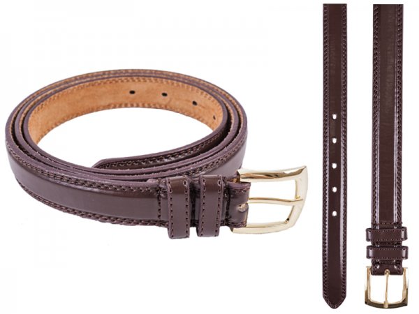2703 BROWN BELT Size M (32"-36") 1" BELT WITH SMOOTH FINISH