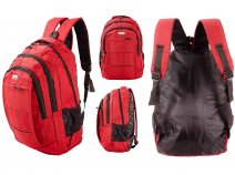 LL-144 RED 18'' BACKPACK W/LAPTOP SLEEVE