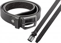 2706 Black 1" woven prnt belt w brushed nickl buckl XXL(44"-48")
