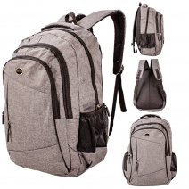 LL-234 GREY BACKPACK WITH MULTI POCKETS