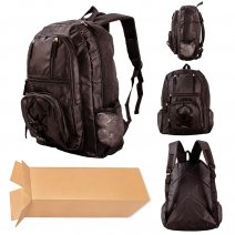 BP-101 BLACK SOLID COLOR BOX OF 25 BACKPACK
