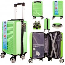 T-HC-US-09 GREEN 15.7'' UNDER-SEAT CABIN-SIZE TROLLEY SUITCASE