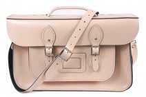 15" CLOUD CREAM BRIEFCASE MAGNETIC LEATHER