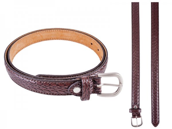 2700 Brown Belt With Snake Grain - Size XL (40"-44")