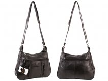 1990 Medium Twin Top Zip Bag Wth Back Zip Black
