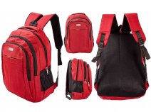 LL-199 RED 17'' BACKPACK W/LAPTOP SLEEVE