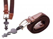 STRETCHY 02 BROWN BELT M/L 32''-38'' FOR MEN AND WOMEN