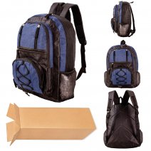 BP-101 NAVY/BLACK SOLID COLOR BOX OF 25 BACKPACK