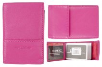 0426 PINK RFID PROOF LEATHER CARD HOLDER