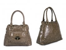 JBFB36 MINK PU BAG WITH CLASP FRONT POCKET