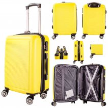 T-HC-C-11 YELLOW CABIN-SIZE TRAVEL TROLLEY SUITCASE