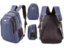 LL-199 NAVY 17'' BACKPACK W/LAPTOP SLEEVE