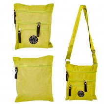 GRACE57D GREEN X-BODY BAG WITH ADJUSTABLE STRAP