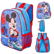24243 RED/NAVY PREMIUM STANDARD MICKEY MOUSE KIDS BACKPACK