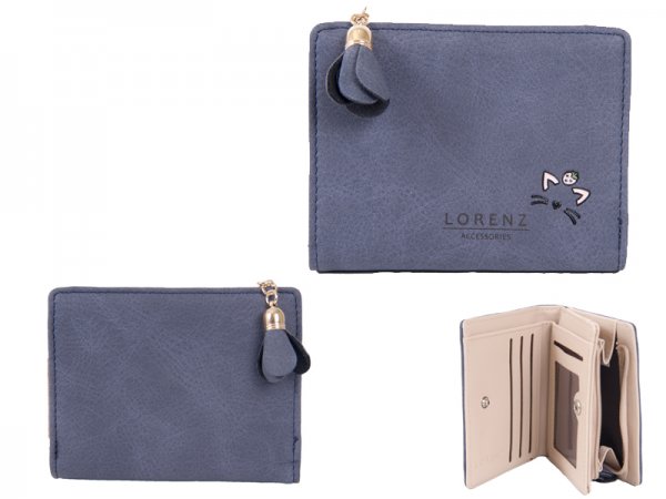 7140 DARK BLUE Sml PU Perse with Cat Features