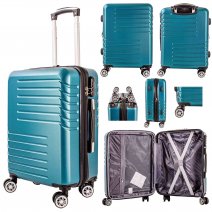 T-HC-C-12 GREEN CABIN-SIZE TRAVEL TROLLEY SUITCASE