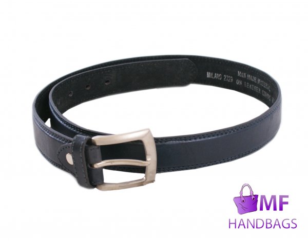 2729 NAVY 1.25" Belt With Smooth Finish
