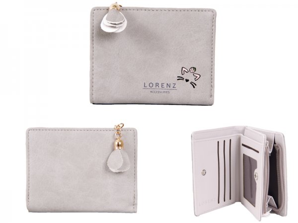 7140 GREY Sml PU Perse with Cat Features
