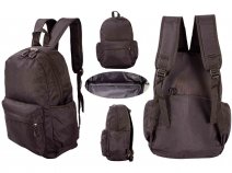 2593 BLACK BACKPACK WITH 14'' LAPTOP SLEEVE