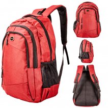 LL-234 BURGUNDY BACKPACK WITH MULTI POCKETS