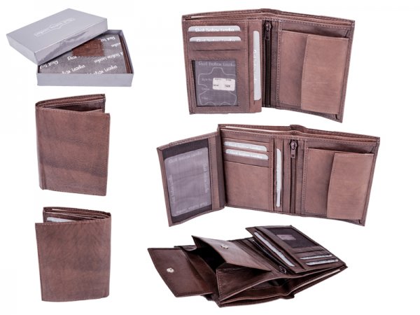1062 TAN Italian- RFID Card Protection Genuine 100% R Leather