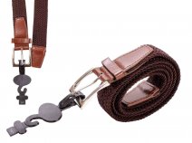 STRETCHY 02 BROWN BELT L/XL 38''-44'' FOR MEN AND WOMEN