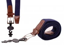 STRETCHY 06 NAVY BELT L/XL 38''-44'' FOR MEN AND WOMEN