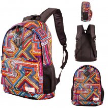 LL-100 MULTI COLOR STRAP BACKPACK W/LAPTOP SLEEVE